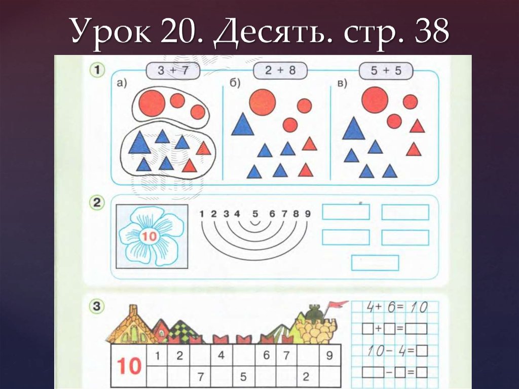 Название чисел до 20 урок 30 петерсон презентация