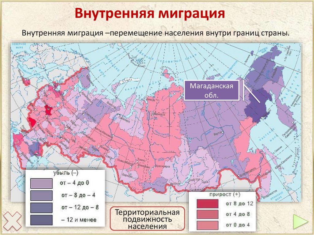 Карта мигрантов в россии