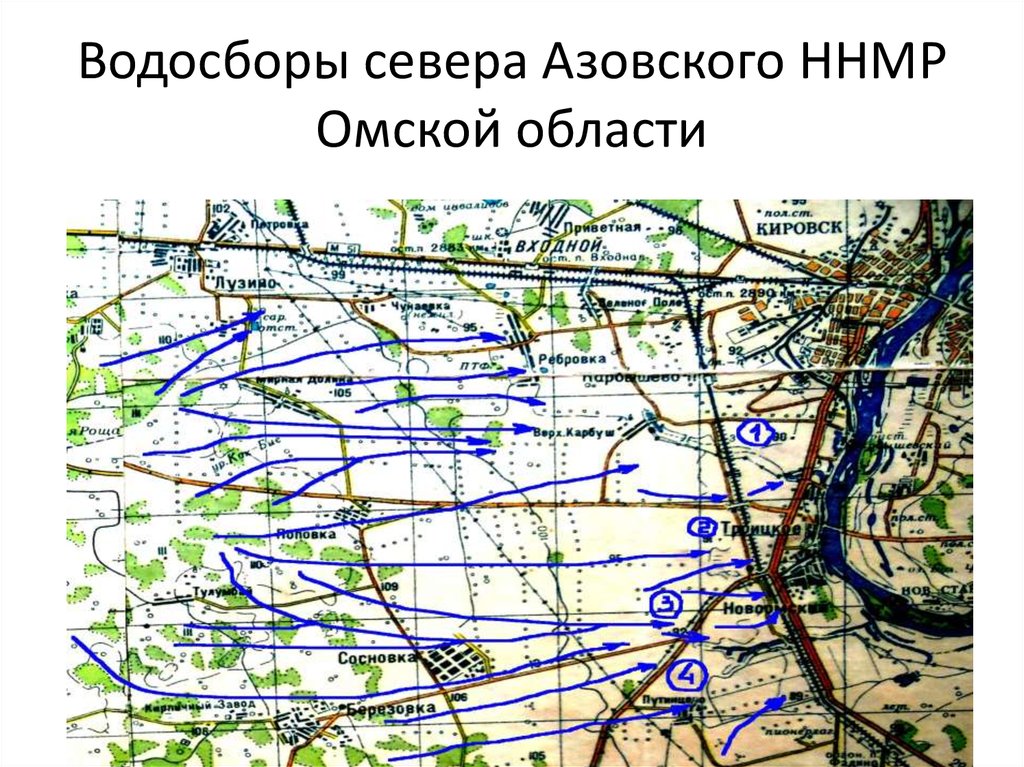 Карта азовского района омской области