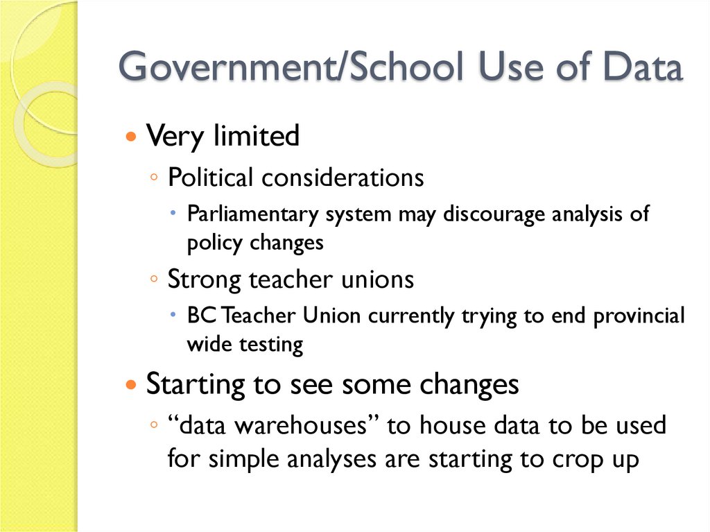 Government/School Use of Data