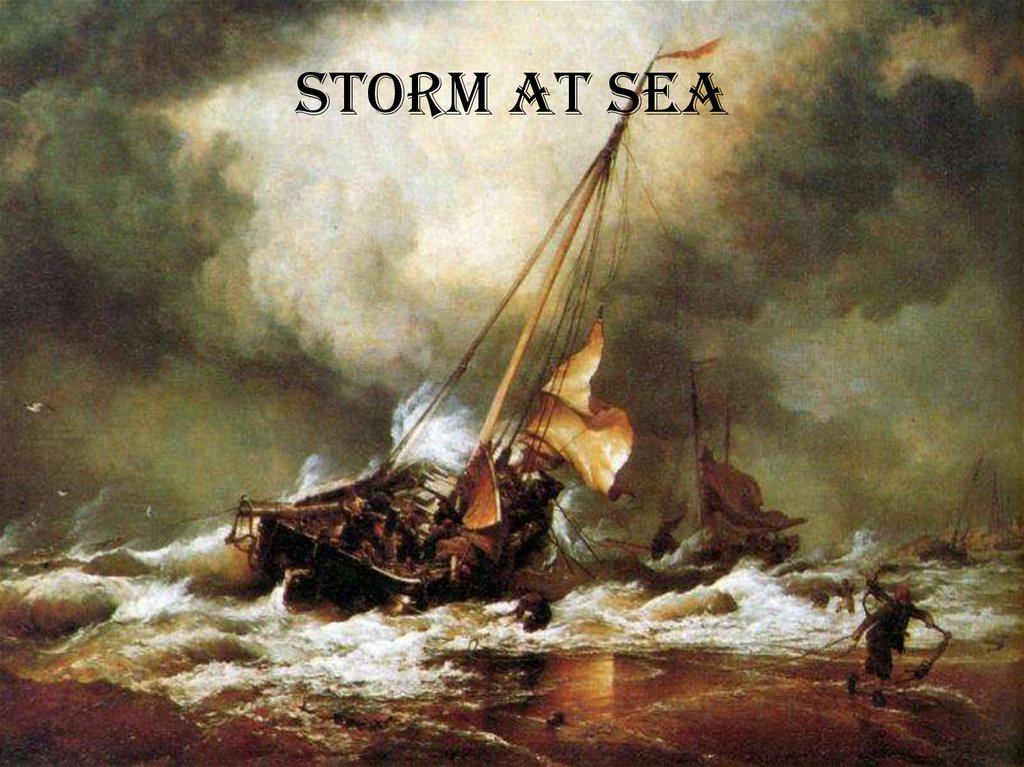 Storm at sea