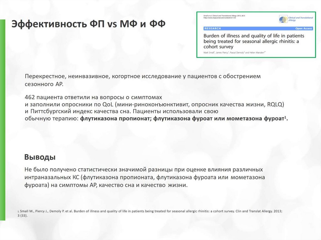 Эффективность ФП vs МФ и ФФ