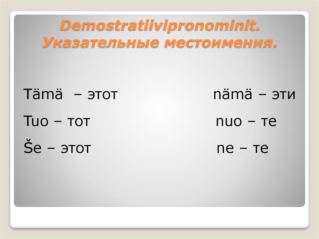 Урок русского 6 класс указательные местоимения