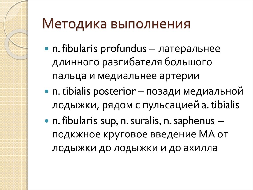 Методика выполнения