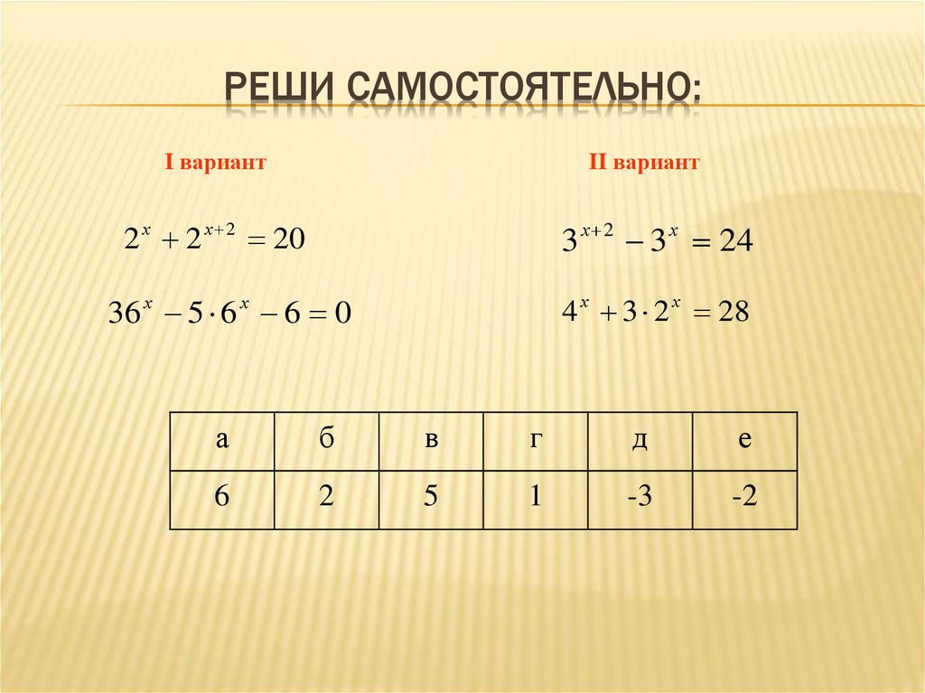 Решите самостоятельно