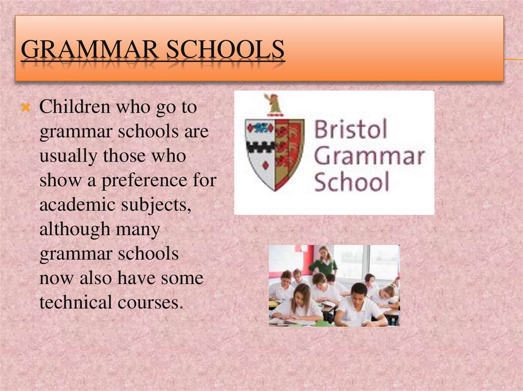 Grammar schools