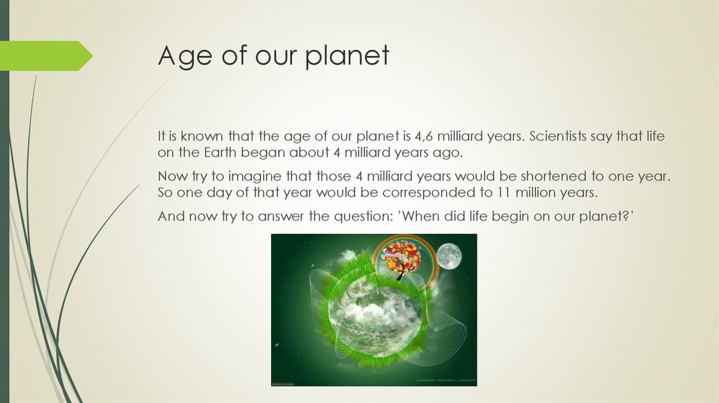 Age of our planet