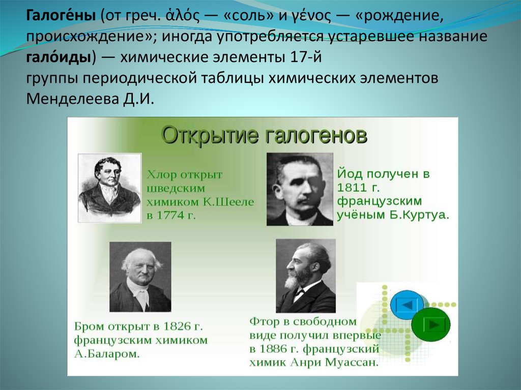 Название открытия. Открытие галогенов. История открытия галогенов. Происхождение названий галогенов. Открытие галогенов таблица.