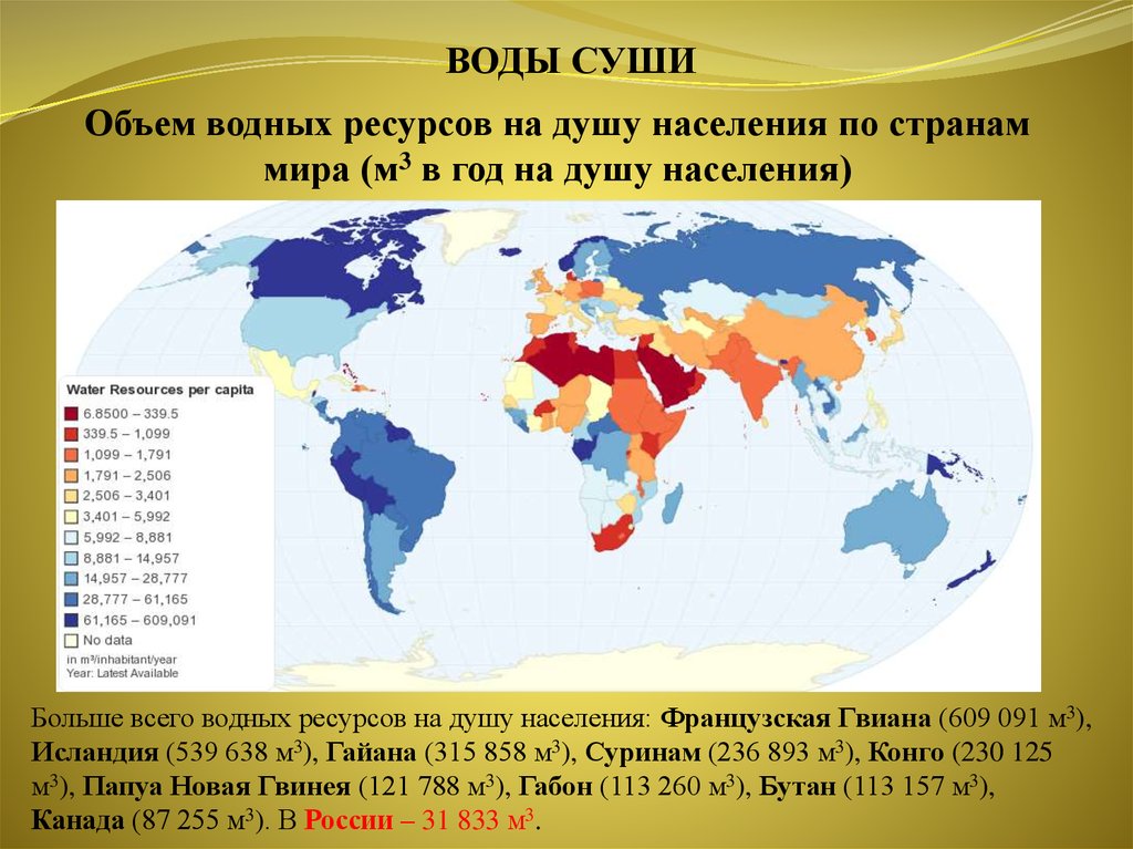 Ресурс на душу населения. Водные ресурсы на душу населения. Водные ресурсы на душу населения в мире. Количество водных ресурсов на душу населения в мире. Карта мира по душу населения.