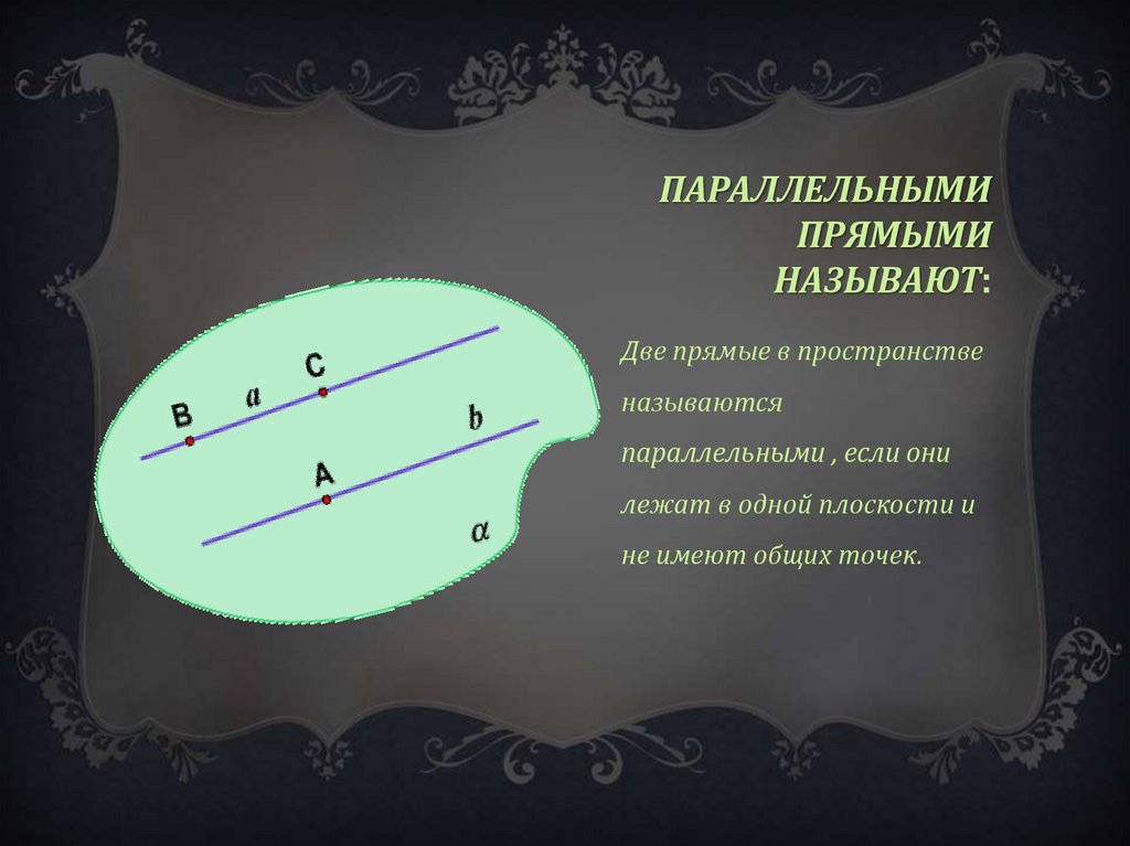 Параллельными прямыми называют. Две прямые в пространстве называют параллельными если. Параллельность в пространстве 10. Две прямые называют параллельными если они. Параллельные прямые в пространстве.