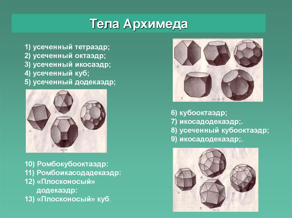 Правильные многогранники в философской картине мира платона