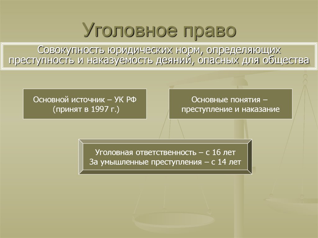 План по обществу уголовное право