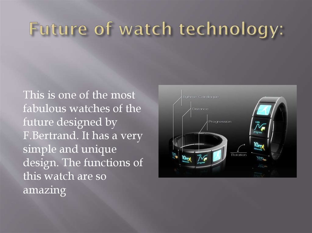 Future of watch technology: