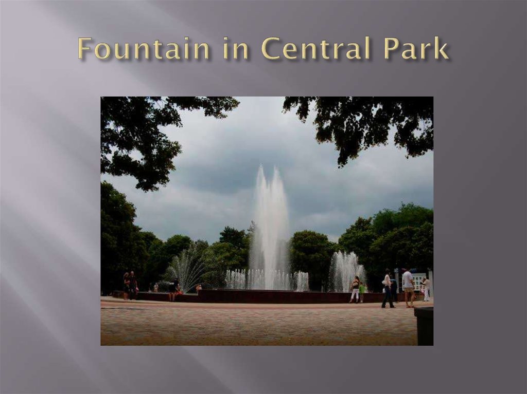 Fountain in Central Park