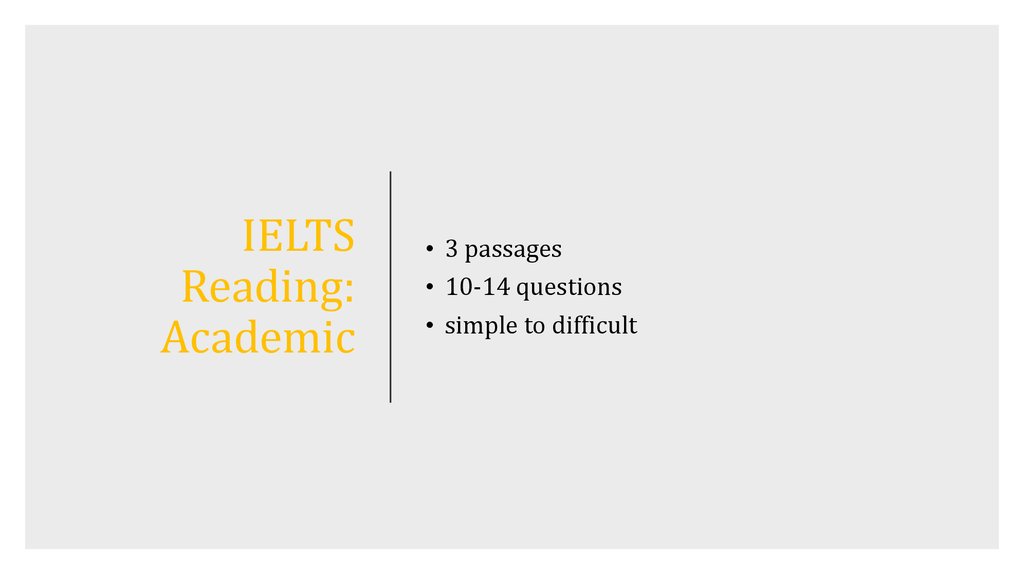 IELTS Reading: Academic