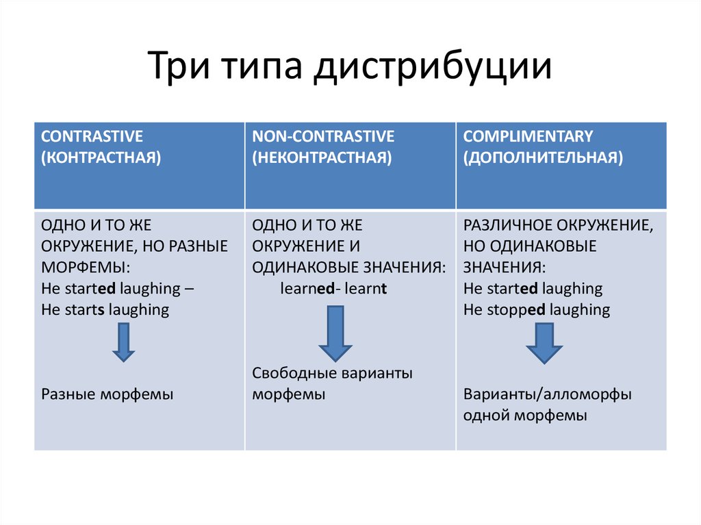 Типу company. Три типа дистрибуции. Типы дистрибуции в языкознании. Дистрибьюция пример. Дистрибуция примеры Языкознание.