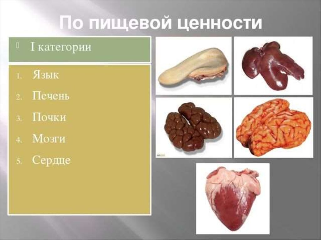 Перечень субпродуктов проекта