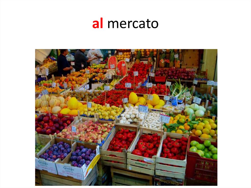 al mercato