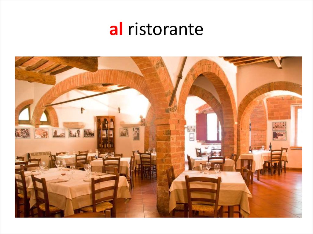 al ristorante