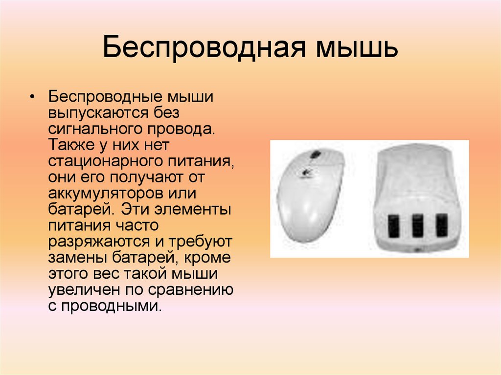 Презентация на тему компьютерные мышки