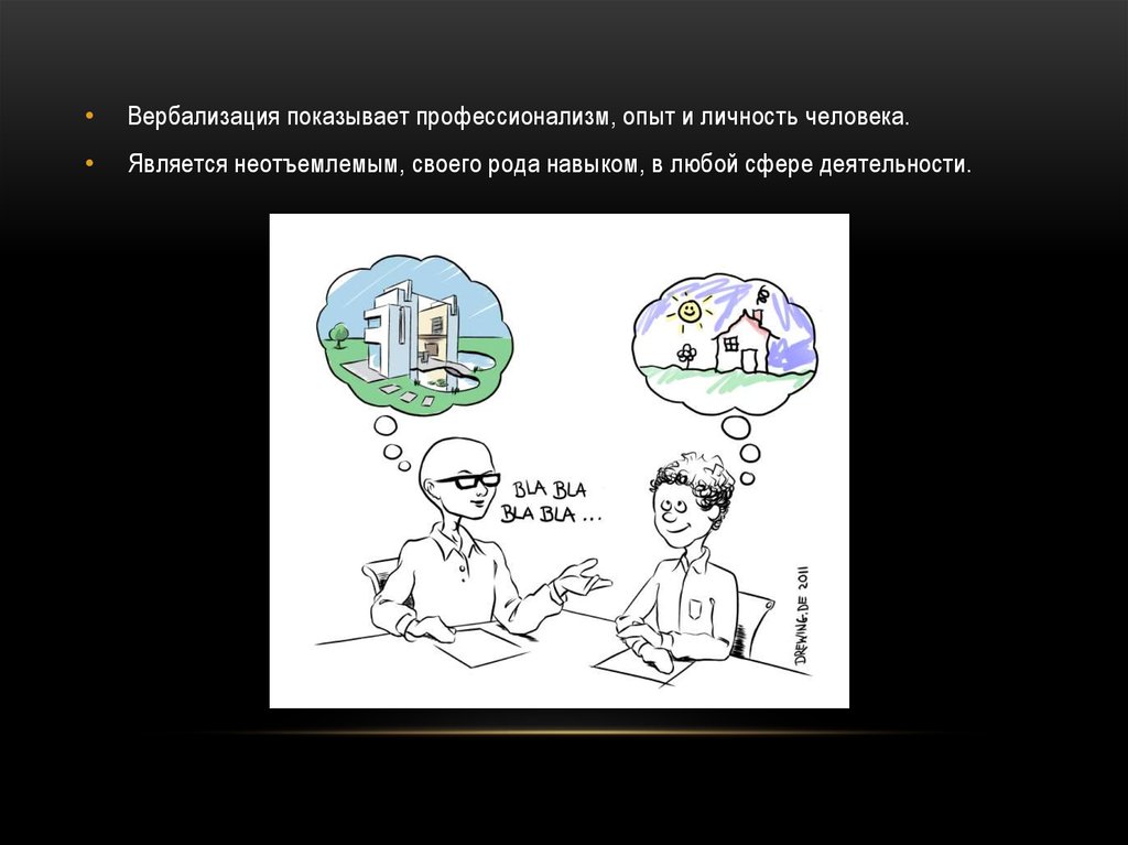 Вербализация. Вербальное (словесное) описание - презентация онлайн