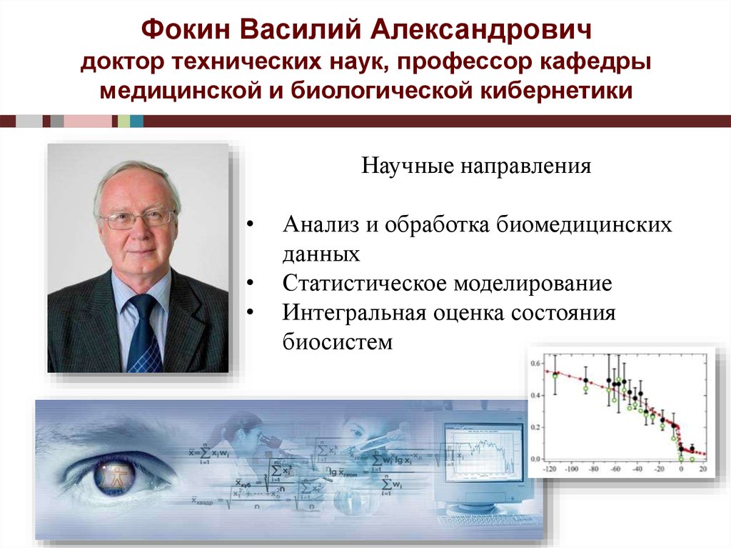 Фокин Василий Александрович доктор технических наук, профессор кафедры медицинской и биологической кибернетики