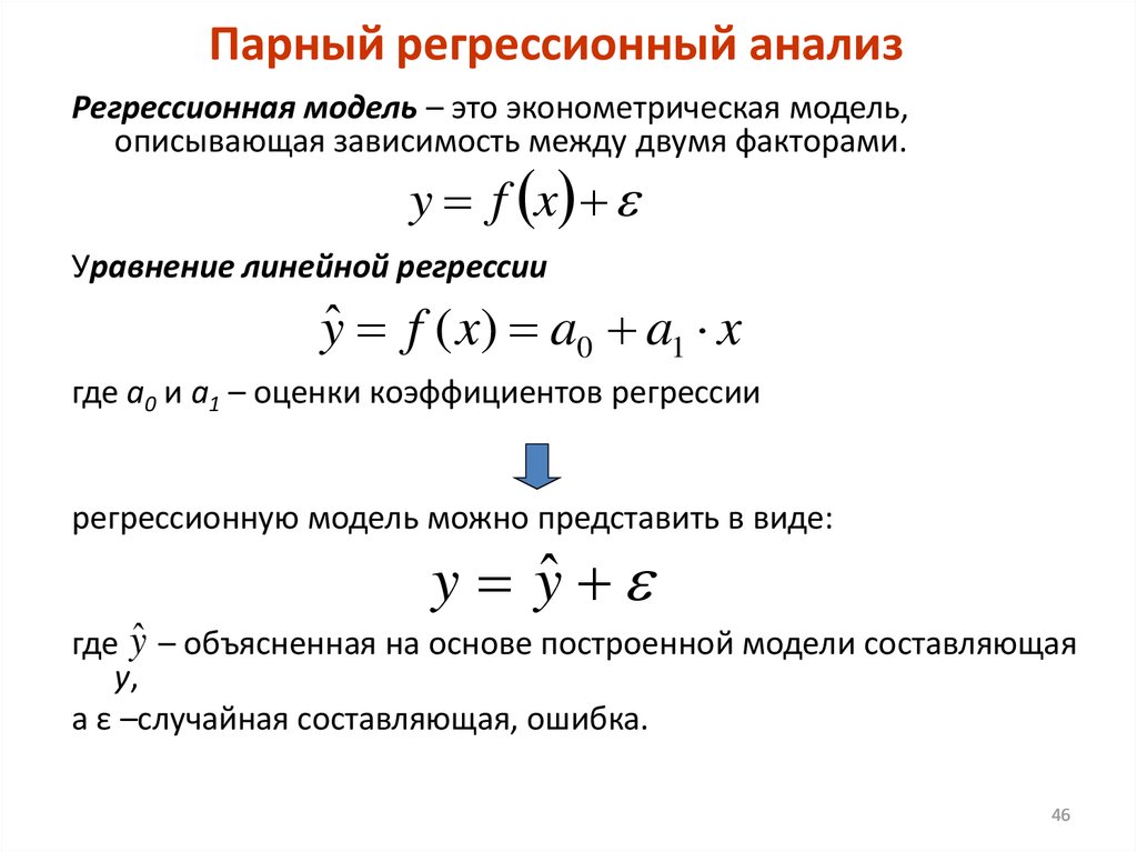 Парные регрессии