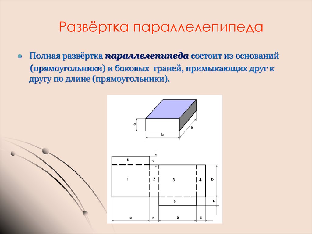 Схема сборки параллелепипеда