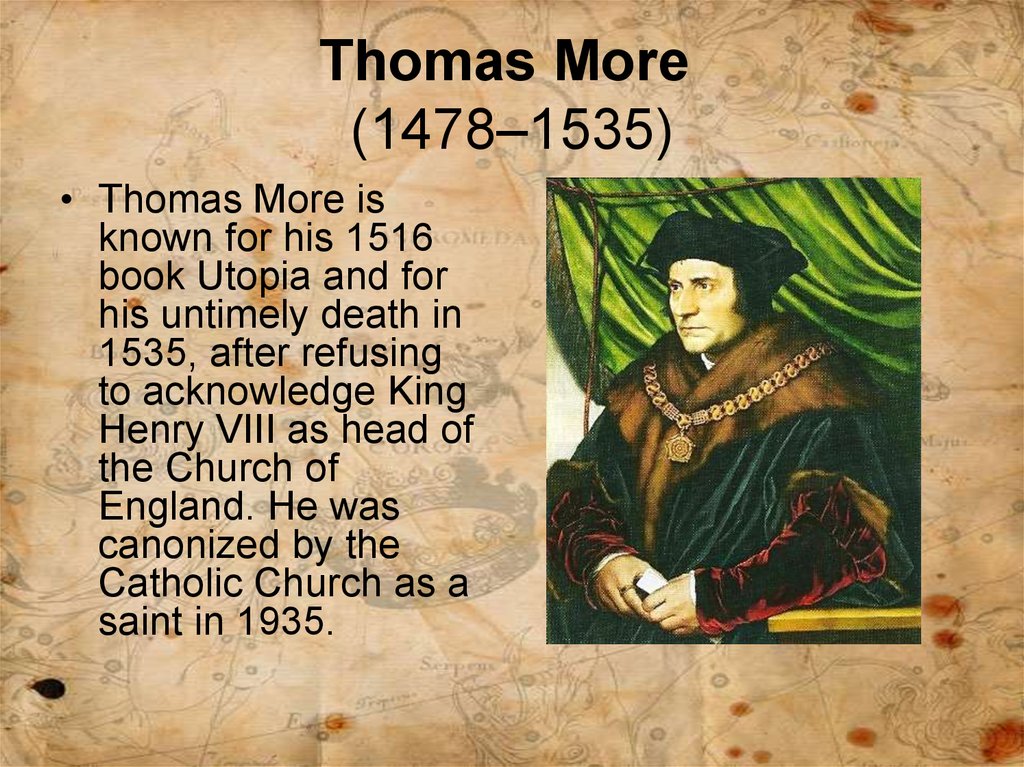Thomas More  (1478–1535)