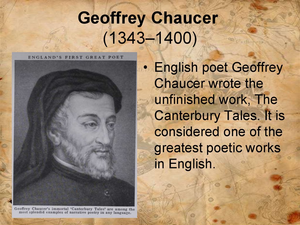 Geoffrey Chaucer  (1343–1400)