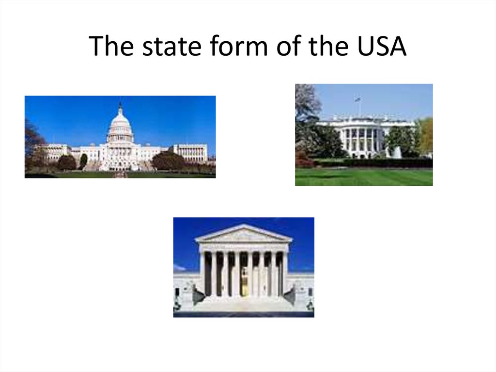 The state form of the USA