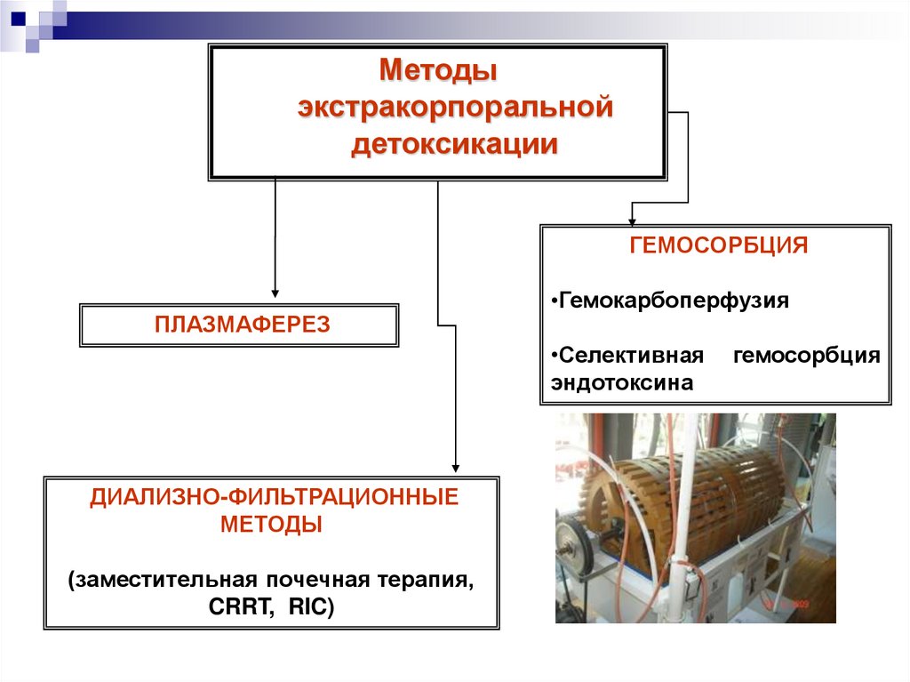 Экстракорпоральные методы детоксикации презентация