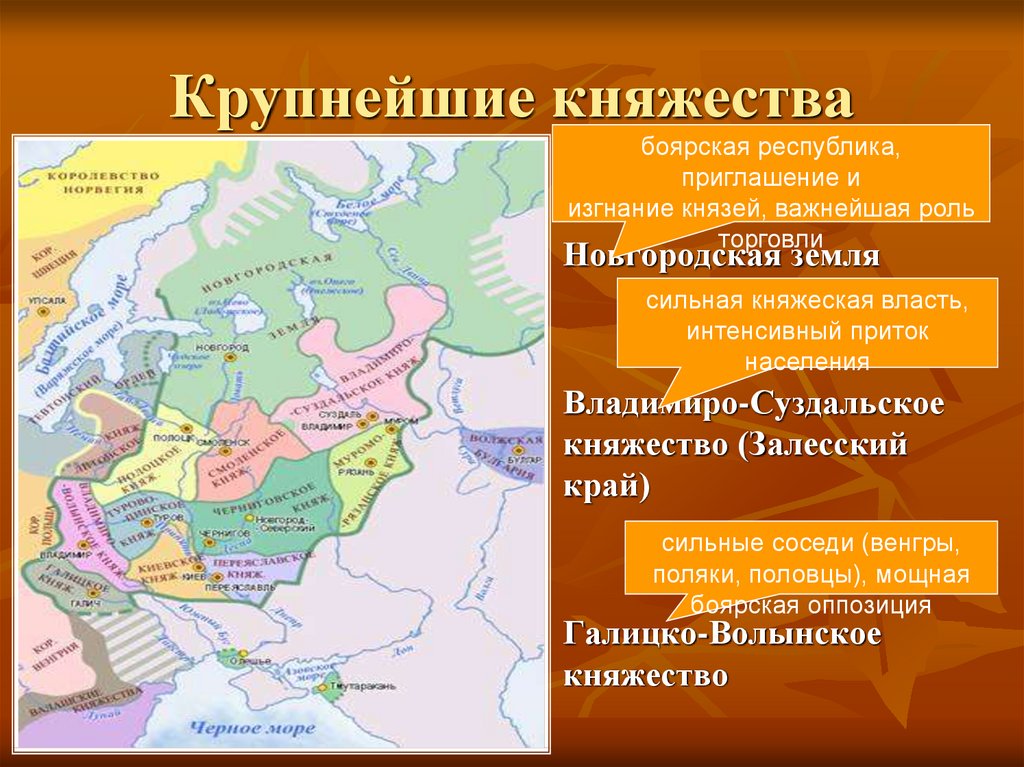 Южные и юго западные русские княжества пересказ