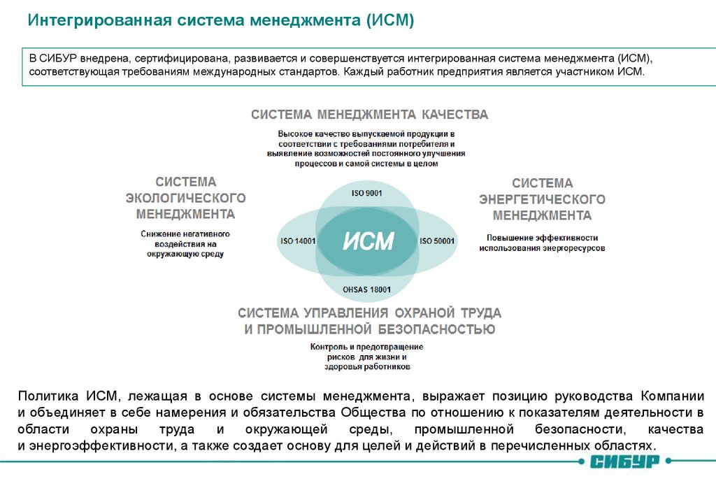 Интегрированная система менеджмента (ИСМ)