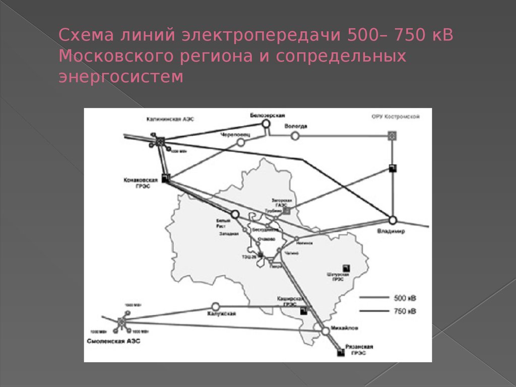 Карта лэп рф