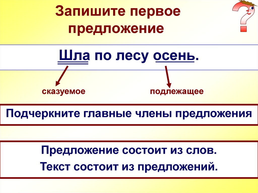 Что такое предложение 2 класс школа россии презентация