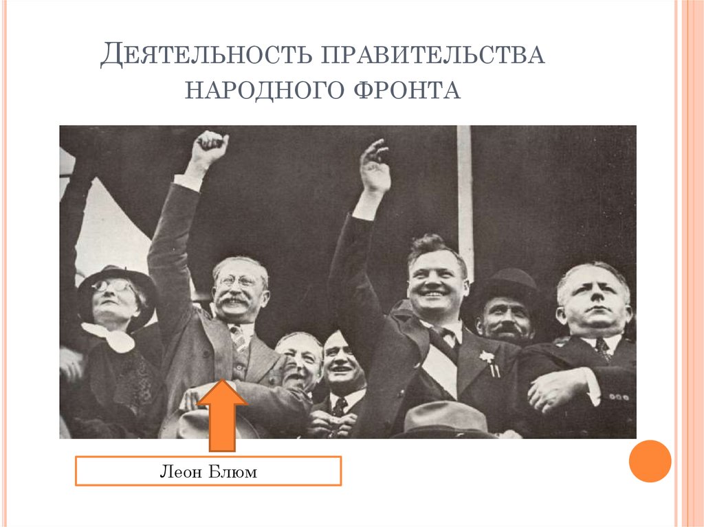 Правительство народного фронта франция. Народный фронт Франция 1930. Правительство народного фронта. Деятельность народного фронта. Народный фронт 30-е годы.