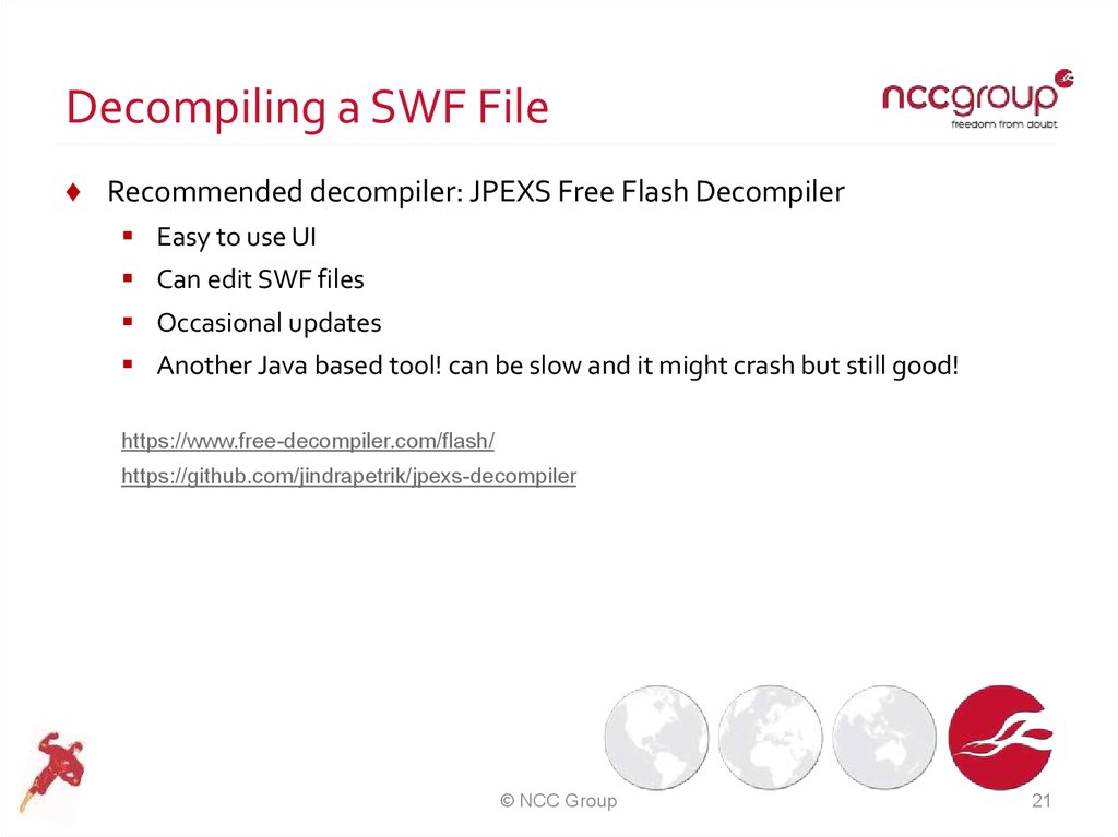 Decompiling a SWF File