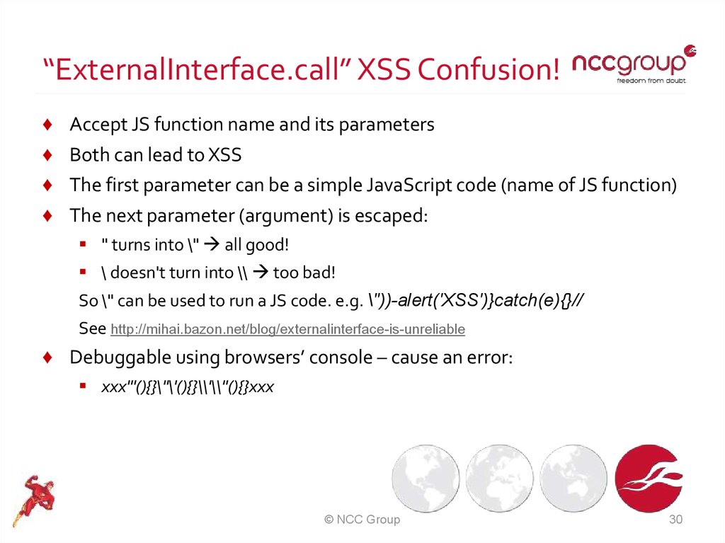 “ExternalInterface.call” XSS Confusion!