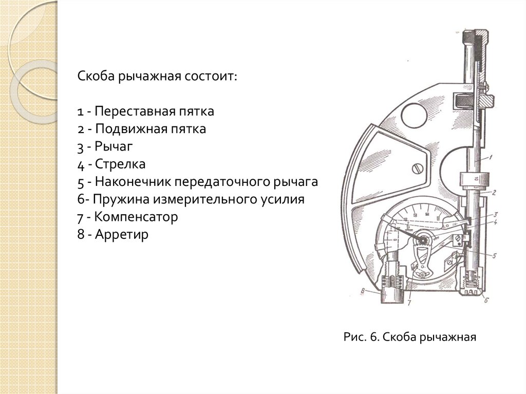 Индикаторная скоба чертеж