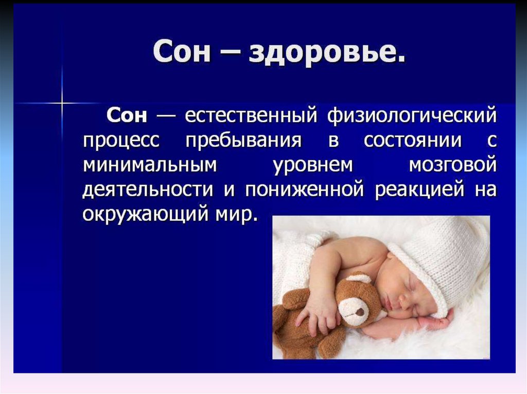 Зож здоровый сон презентация