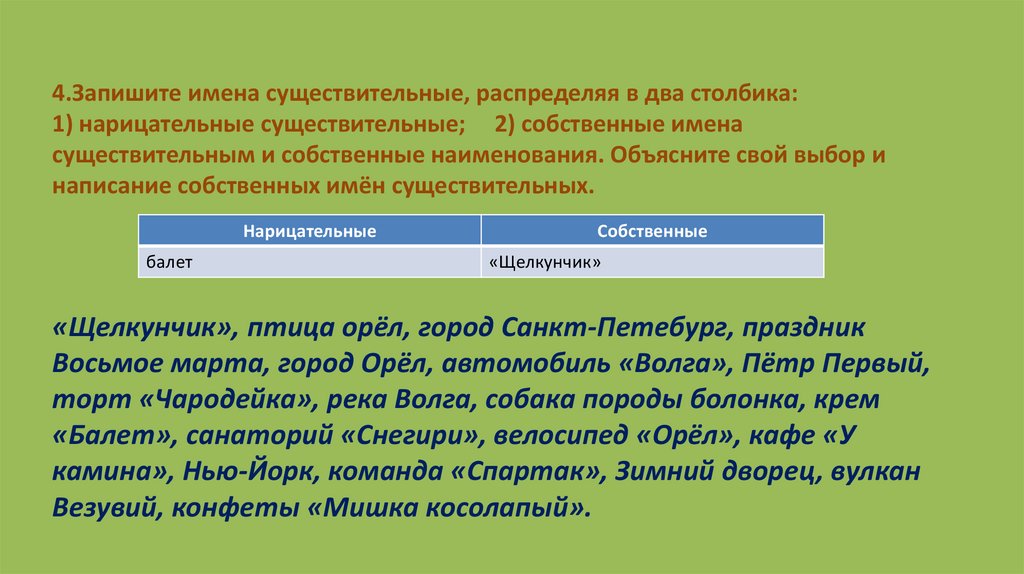 Собственные и нарицательные имена существительные 3 класс школа россии презентация