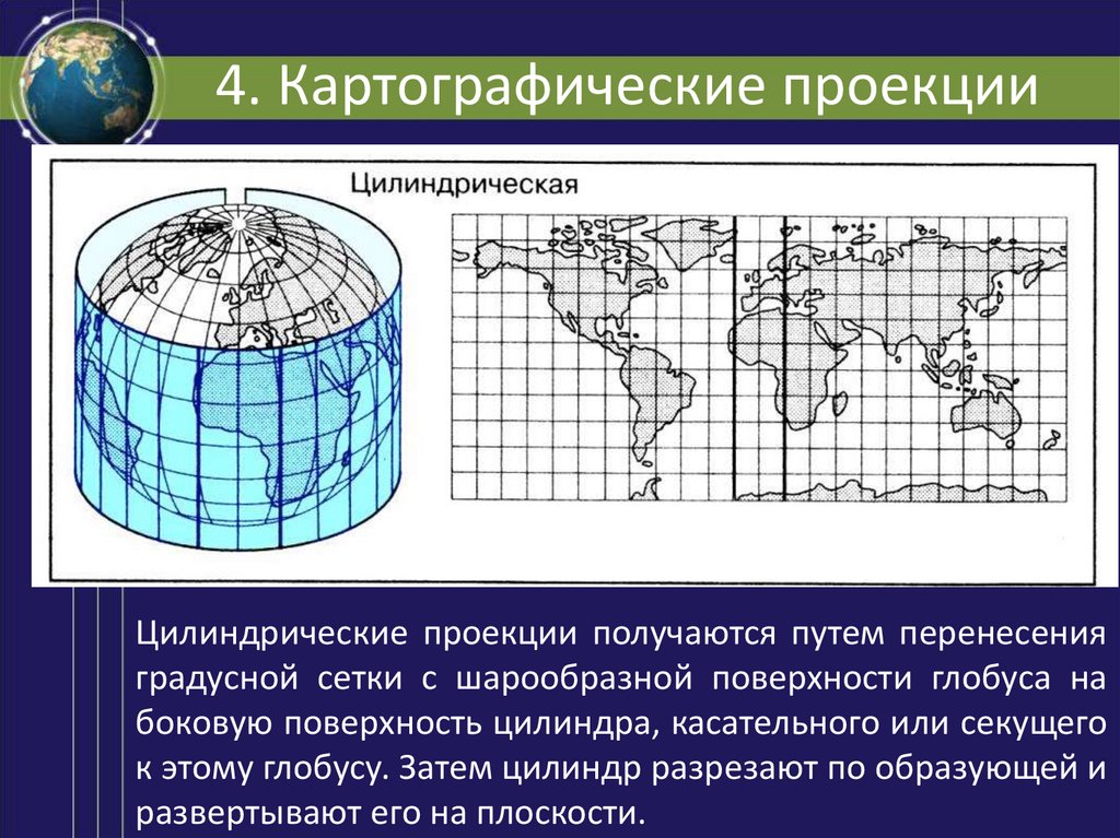 4. Картографические проекции