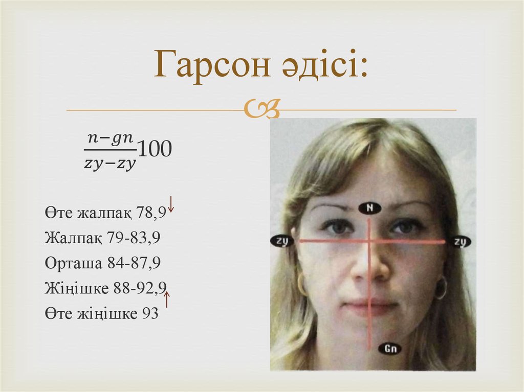 Гарсон әдісі: