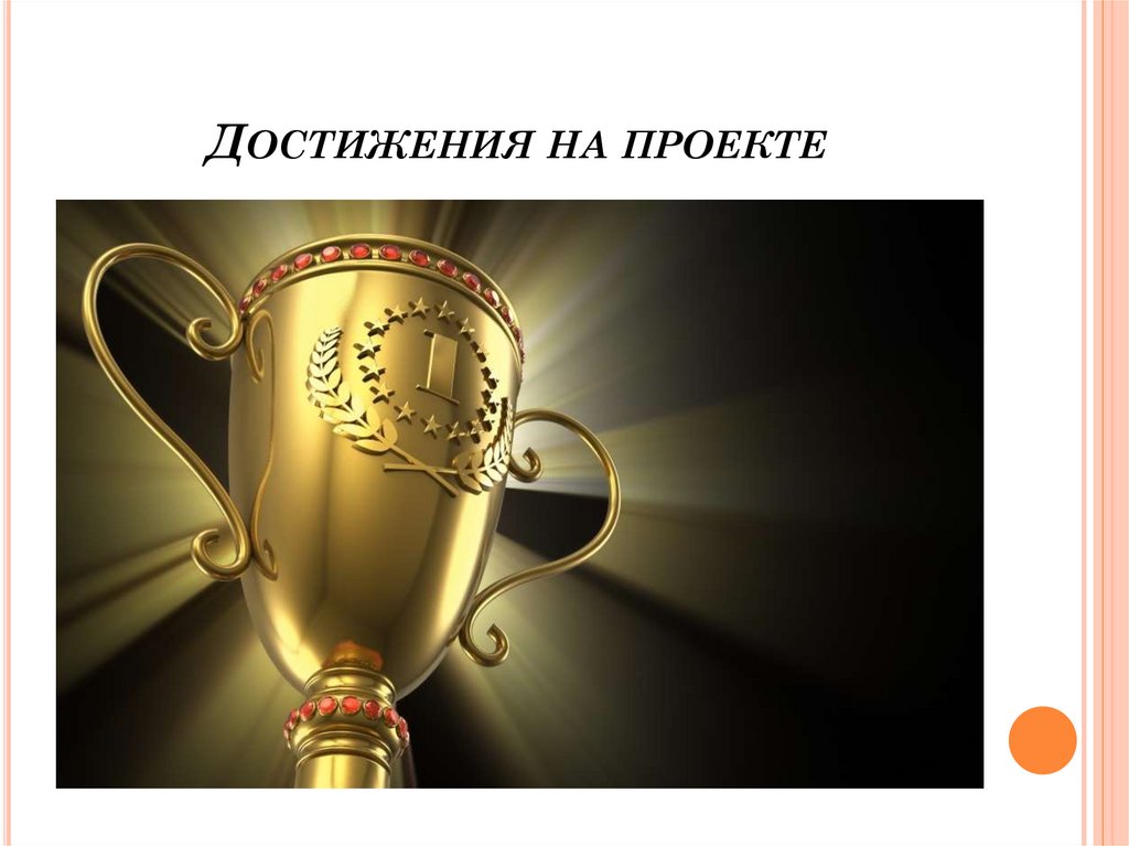 Достижения на проекте