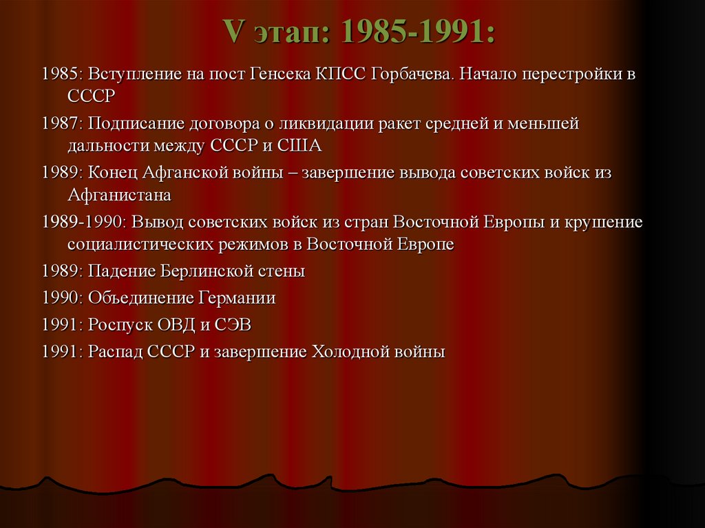 Ссср в 1945 1991 тест. Культура 1985-1991. Объединение Германии 1985-1991. Изменение в культуре 1985 1991. Лента времени 1985-1991.