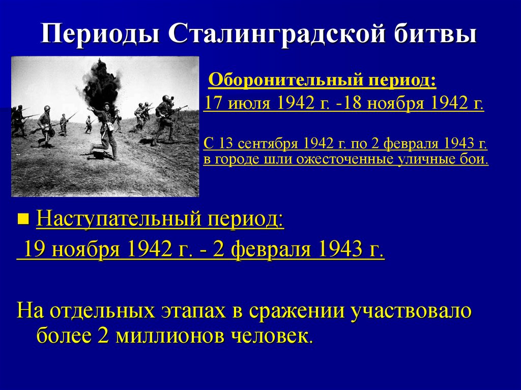 Периоды Сталинградской битвы