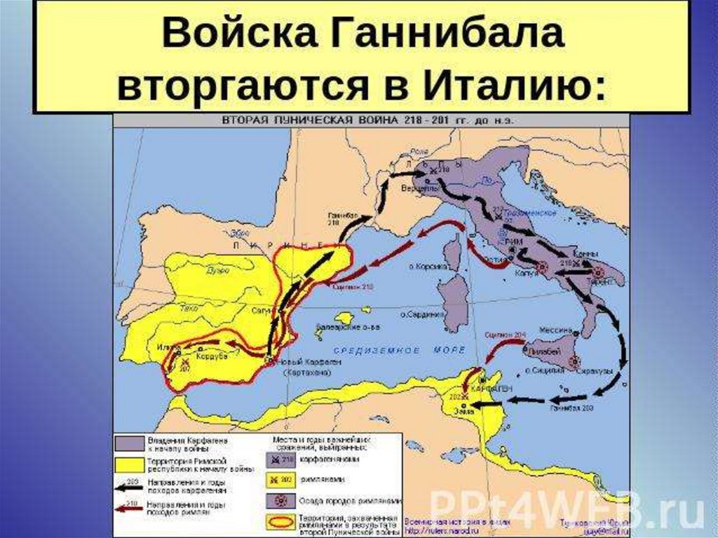 Первая война с карфагеном презентация 5 класс михайловский