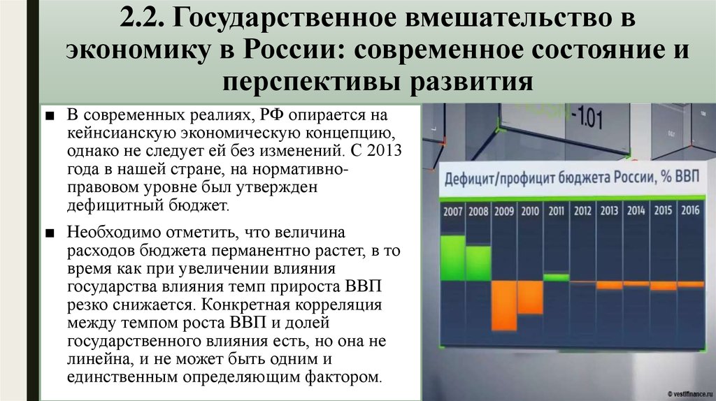 Российское экономическое развитие. Состояние и перспективы развития. Гос вмешательство в экономику. Границы государственного вмешательства в экономику. Современное состояние экономики.