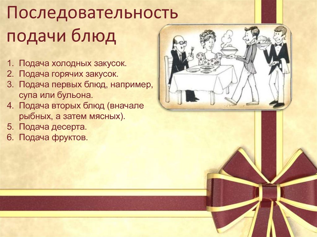 Время какой подачи. Порядок подачи блюд. Последовательность подари блюд. Порядок подачи блюд в ресторане. Правила подачи блюд в ресторане очередность.